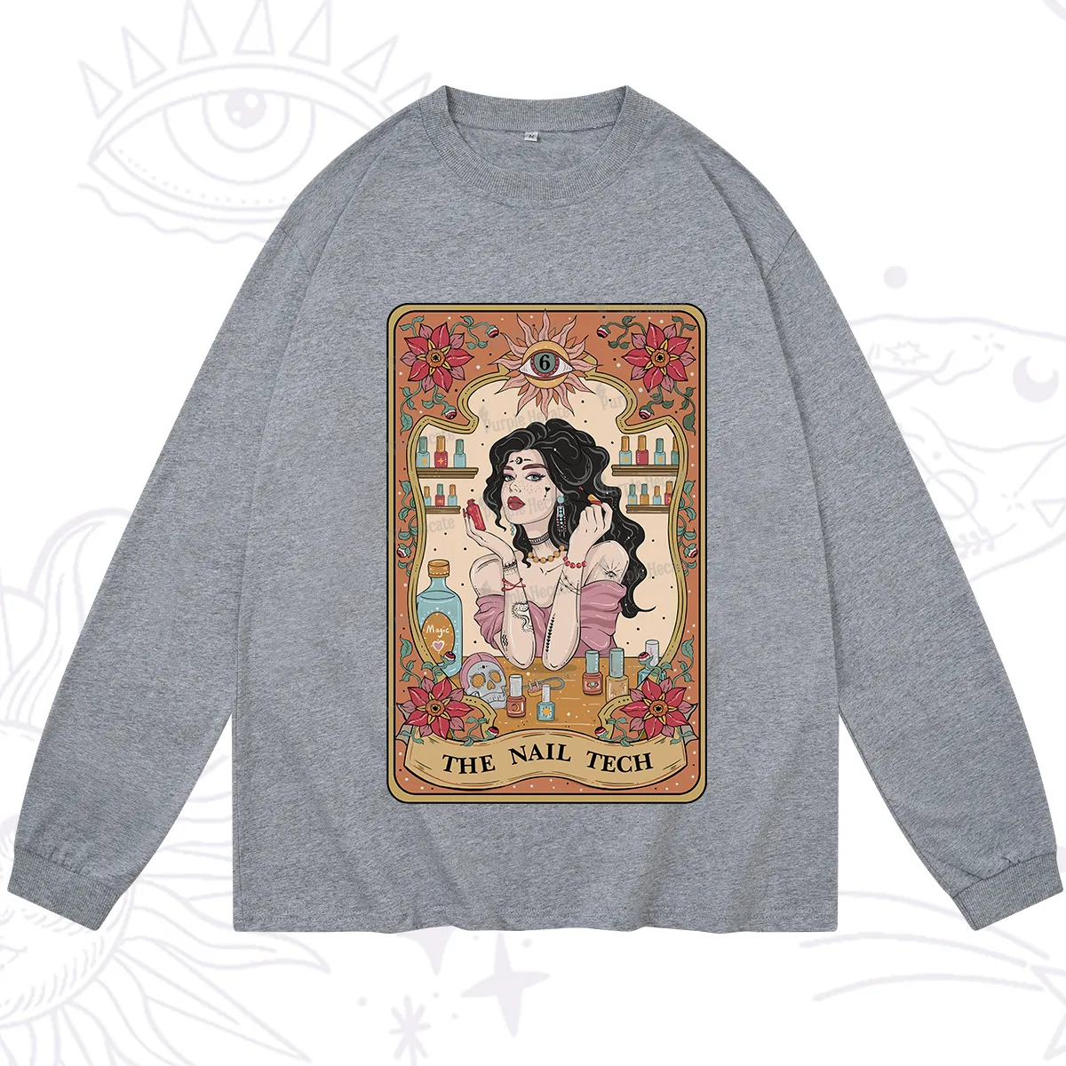 Purplehecate The Nail Tech Tarot Long Sleeve T-Shirt