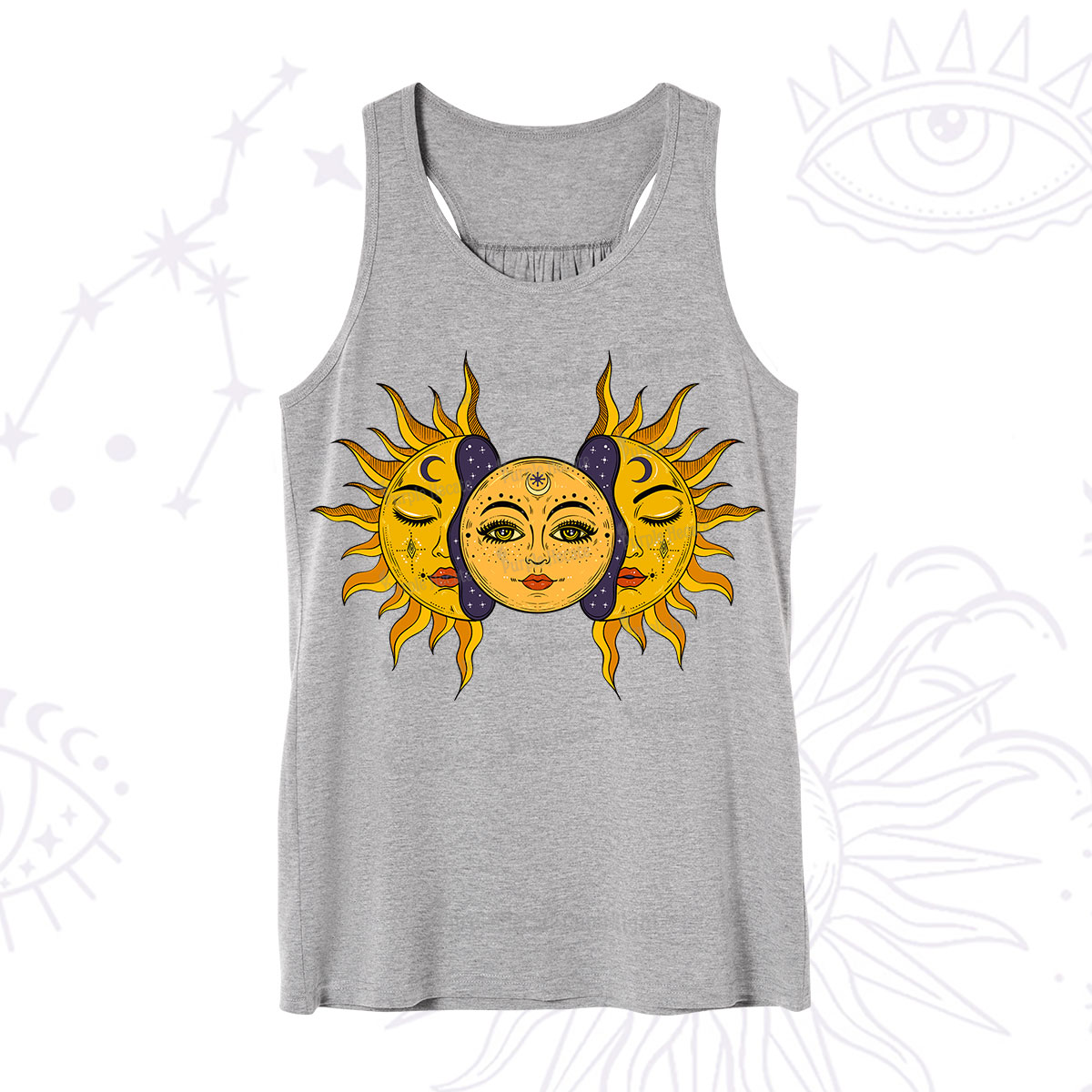 Purplehecate Celestial Twin Suns Tank
