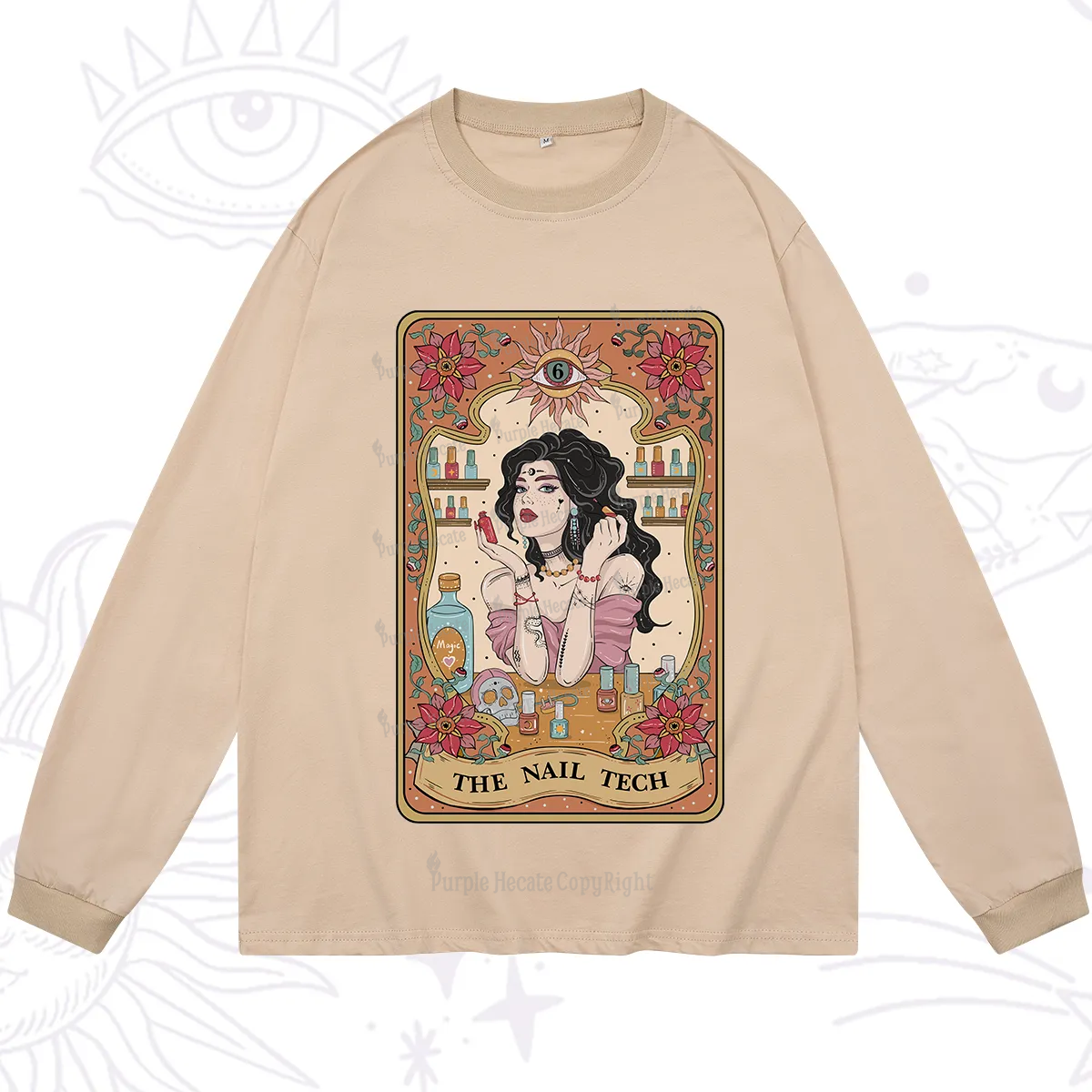 Purplehecate The Nail Tech Tarot Long Sleeve T-Shirt
