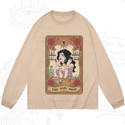 Purplehecate The Nail Tech Tarot Long Sleeve T-Shirt