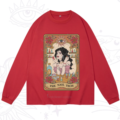 Purplehecate The Nail Tech Tarot Long Sleeve T-Shirt