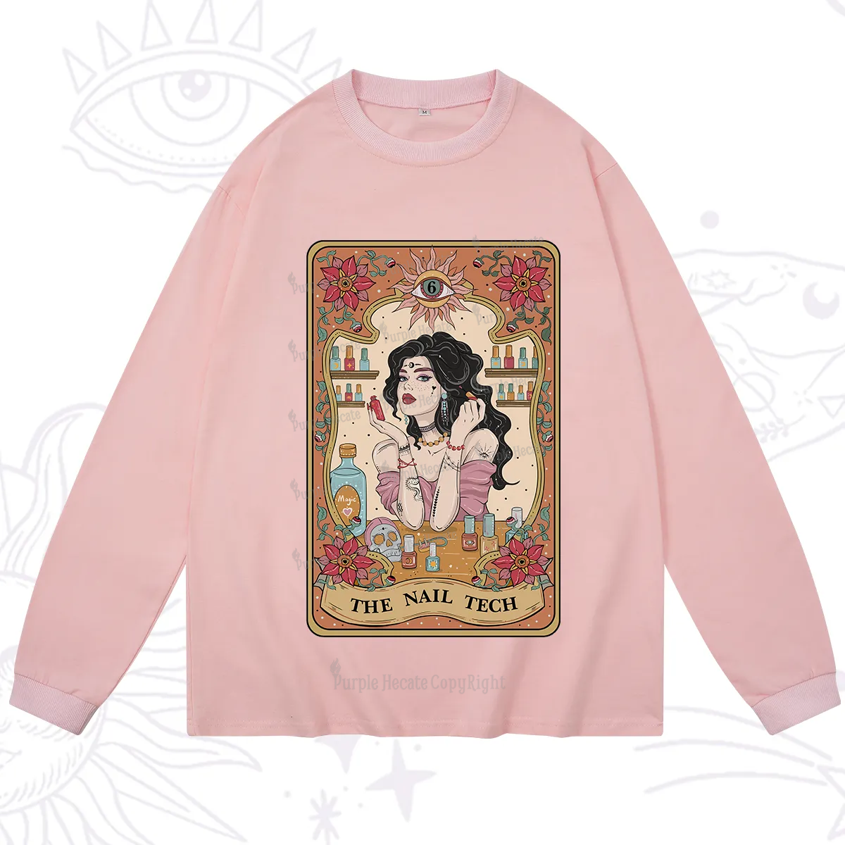 Purplehecate The Nail Tech Tarot Long Sleeve T-Shirt