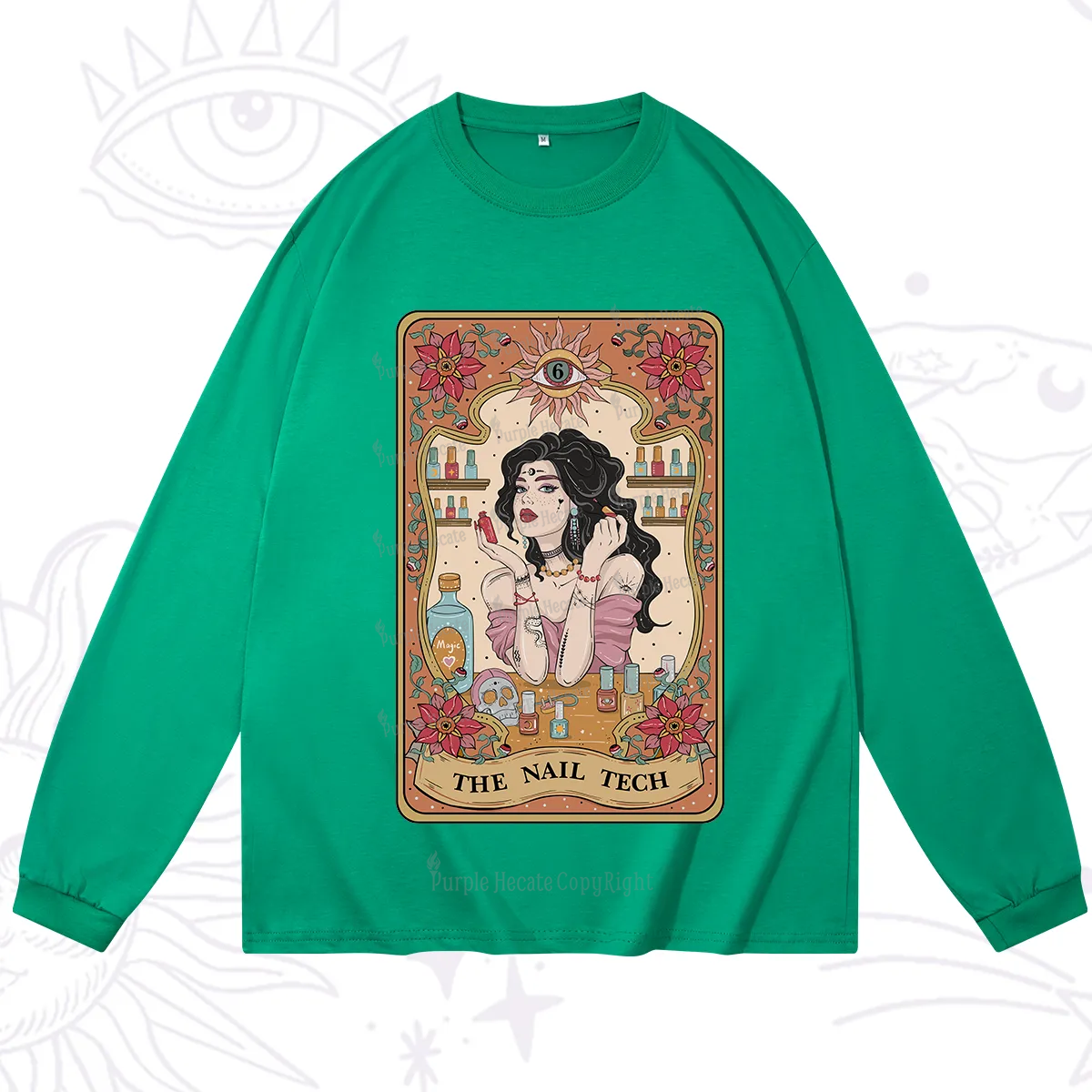Purplehecate The Nail Tech Tarot Long Sleeve T-Shirt