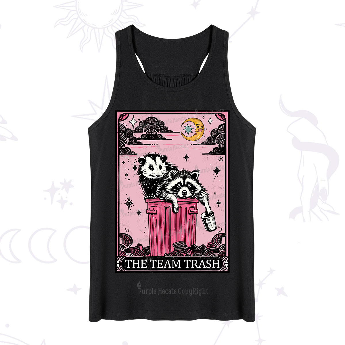 Purplehecate The Team Trash Raccoon & Possum Tarot Tank