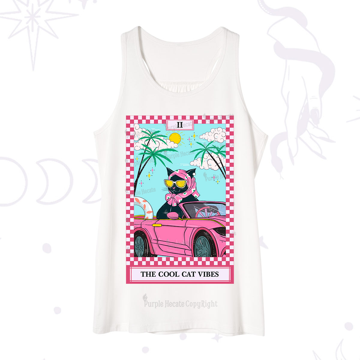 Purplehecate The Cool Cat Vibes Tarot Tank