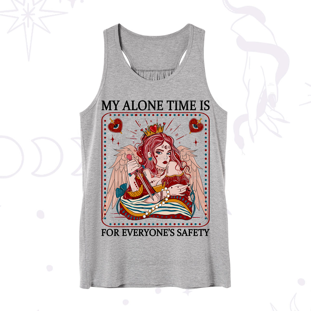 Purplehecate My Alone Time Is For Everyone's Safety Tank