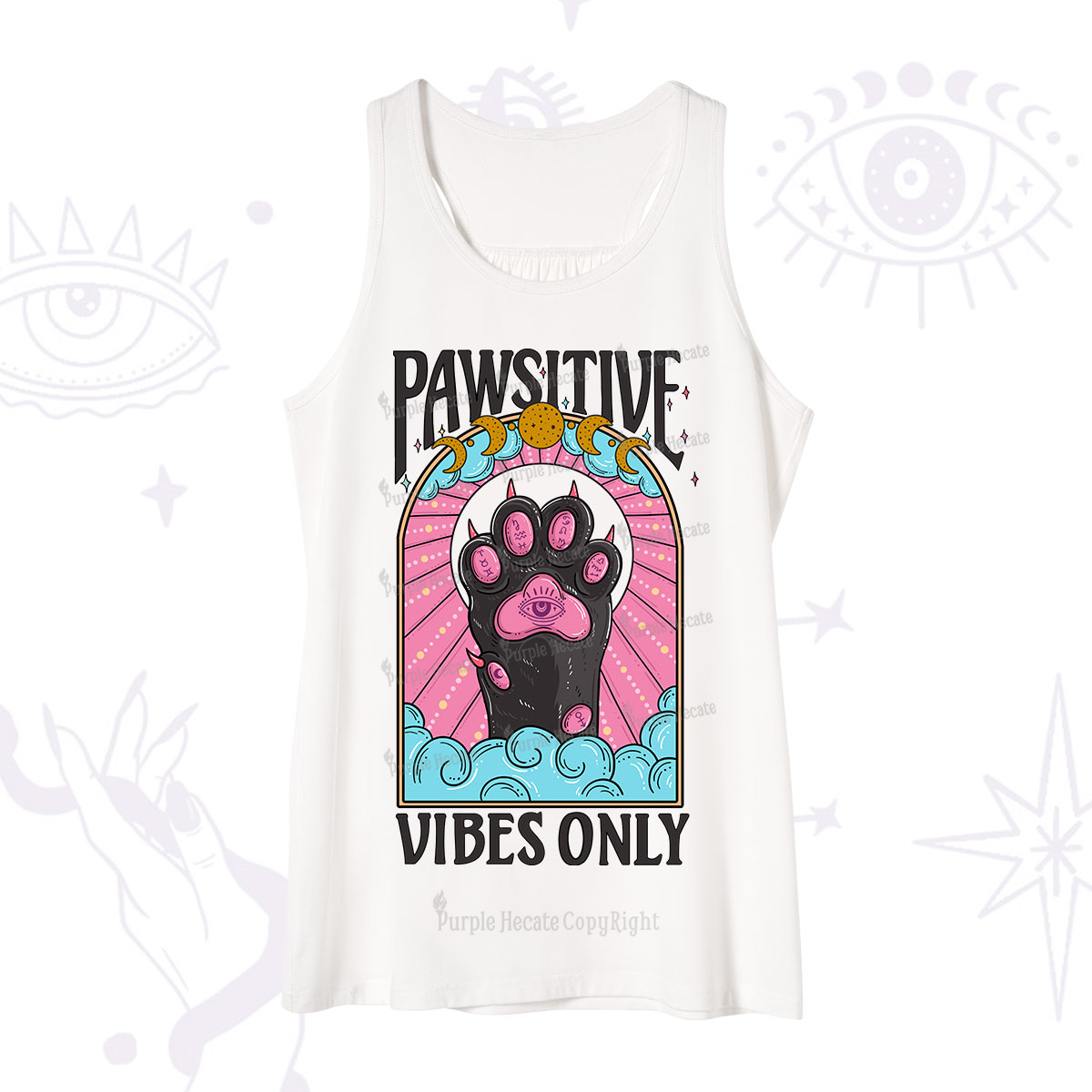 Purplehecate Pawsitive Vibes Only Tank