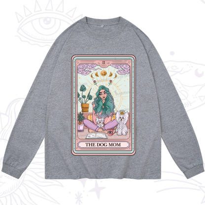 Purplehecate The Divine Dog Mom Tarot Card Long Sleeve T-Shirt
