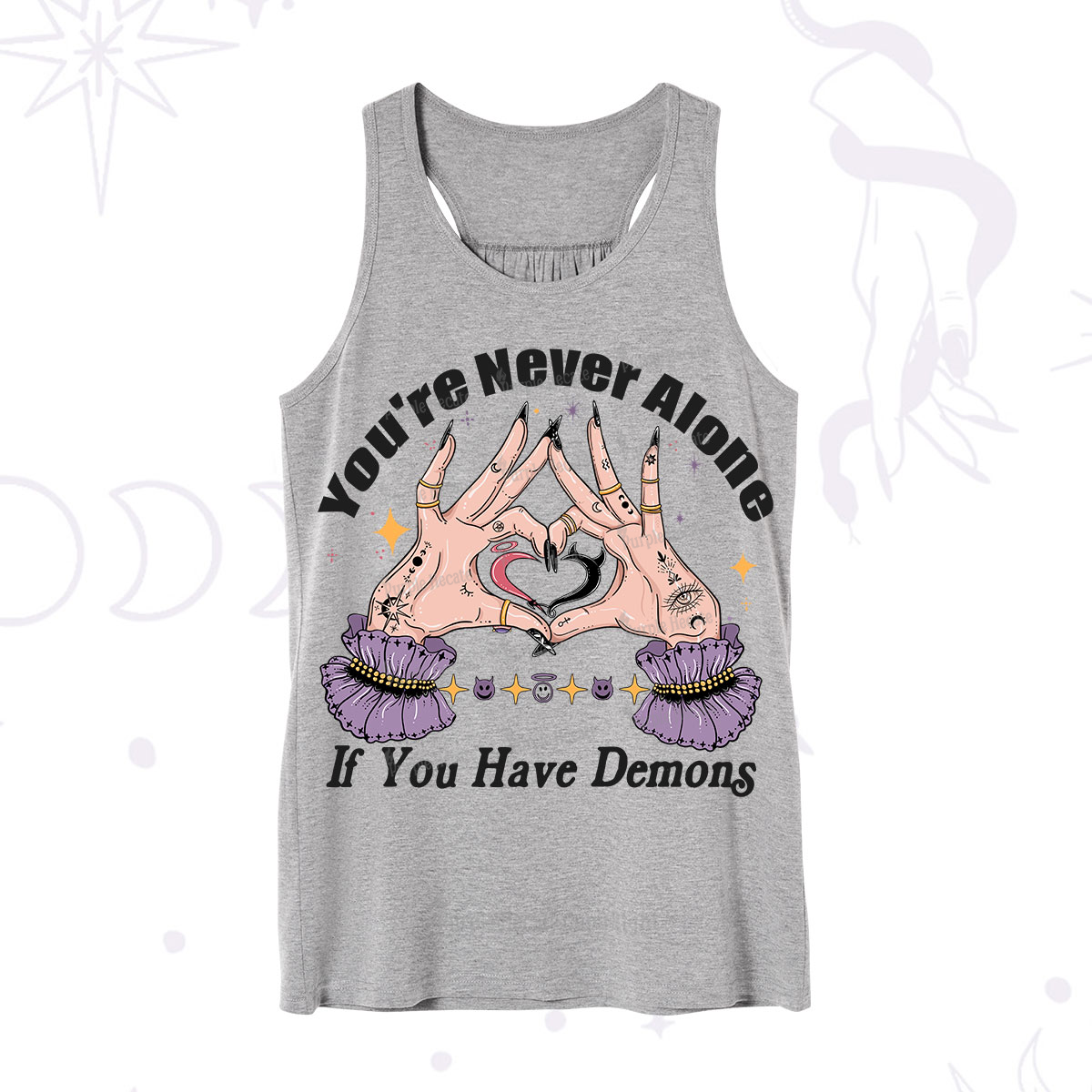 Purplehecate You're Never Alone If You Have Demons Tank