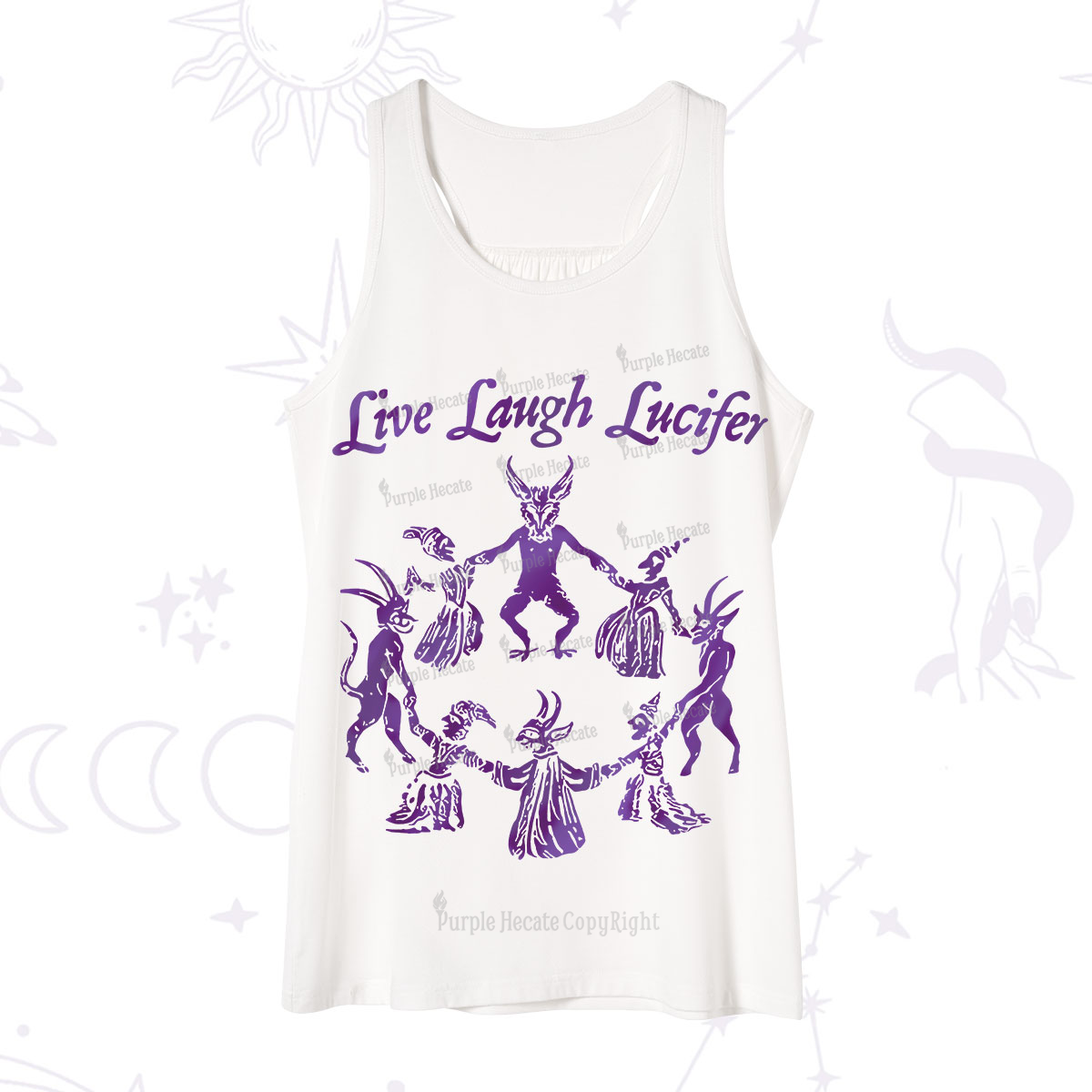 Purplehecate Live Laugh Lucifer Satanic Tank