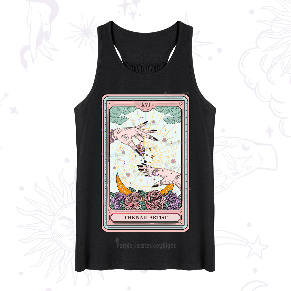 Purplehecate The Nail Artist Tarot Tank