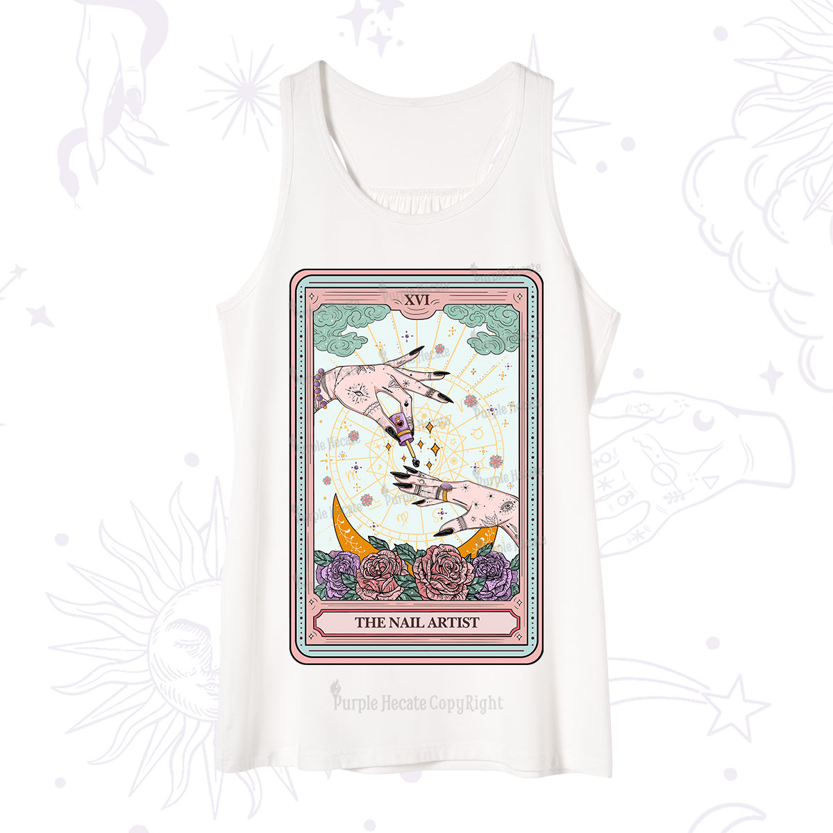 Purplehecate The Nail Artist Tarot Tank