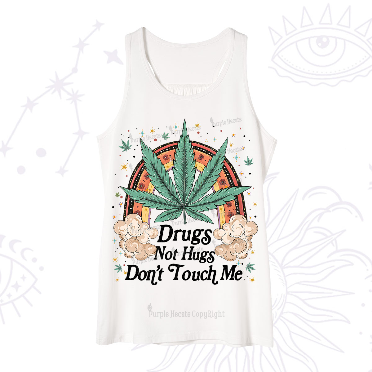 Purplehecate Drugs Not Hugs Tank
