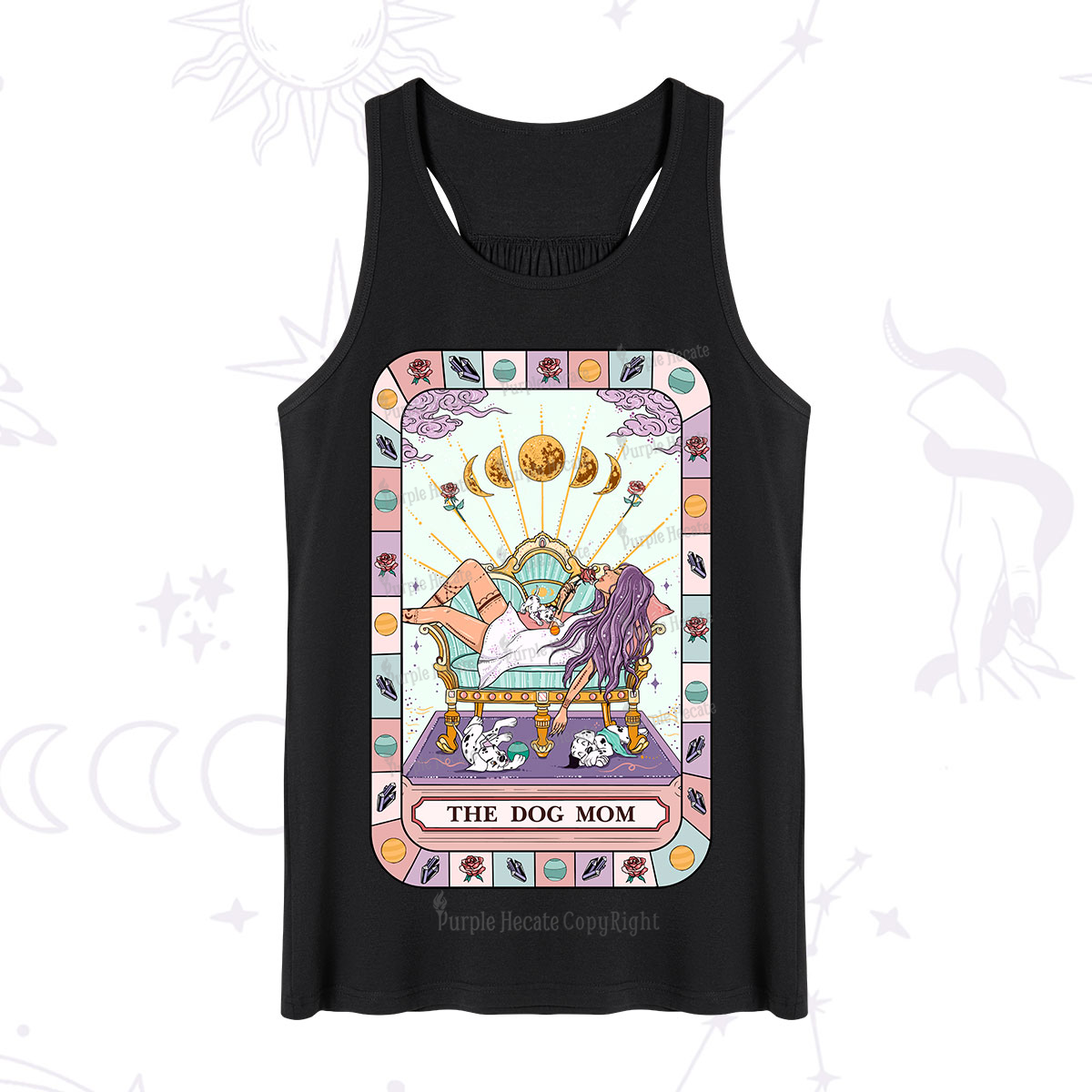 Purplehecate The Chill Dog Mom Tank