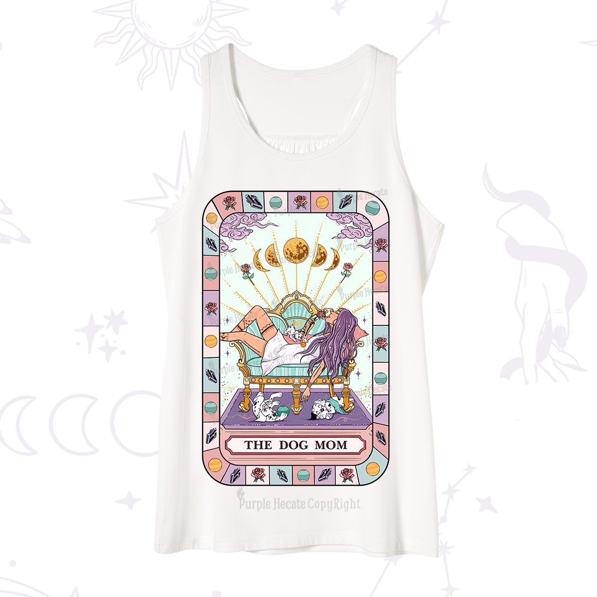 Purplehecate The Chill Dog Mom Tank