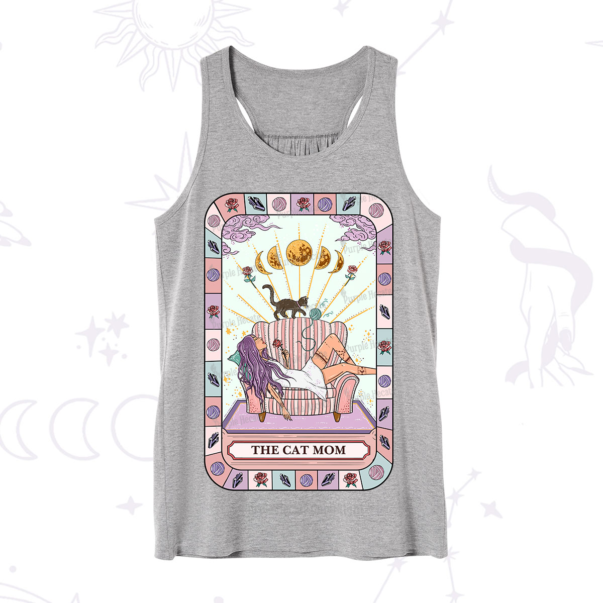 Purplehecate The Chill Cat Mom Tank