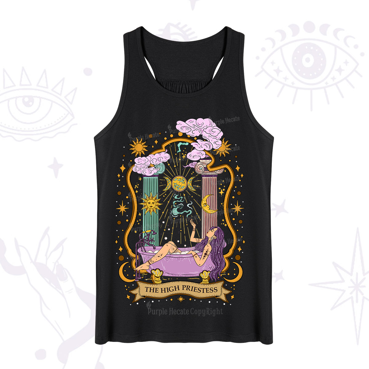 Purplehecate The High Priestess Goddess Tank