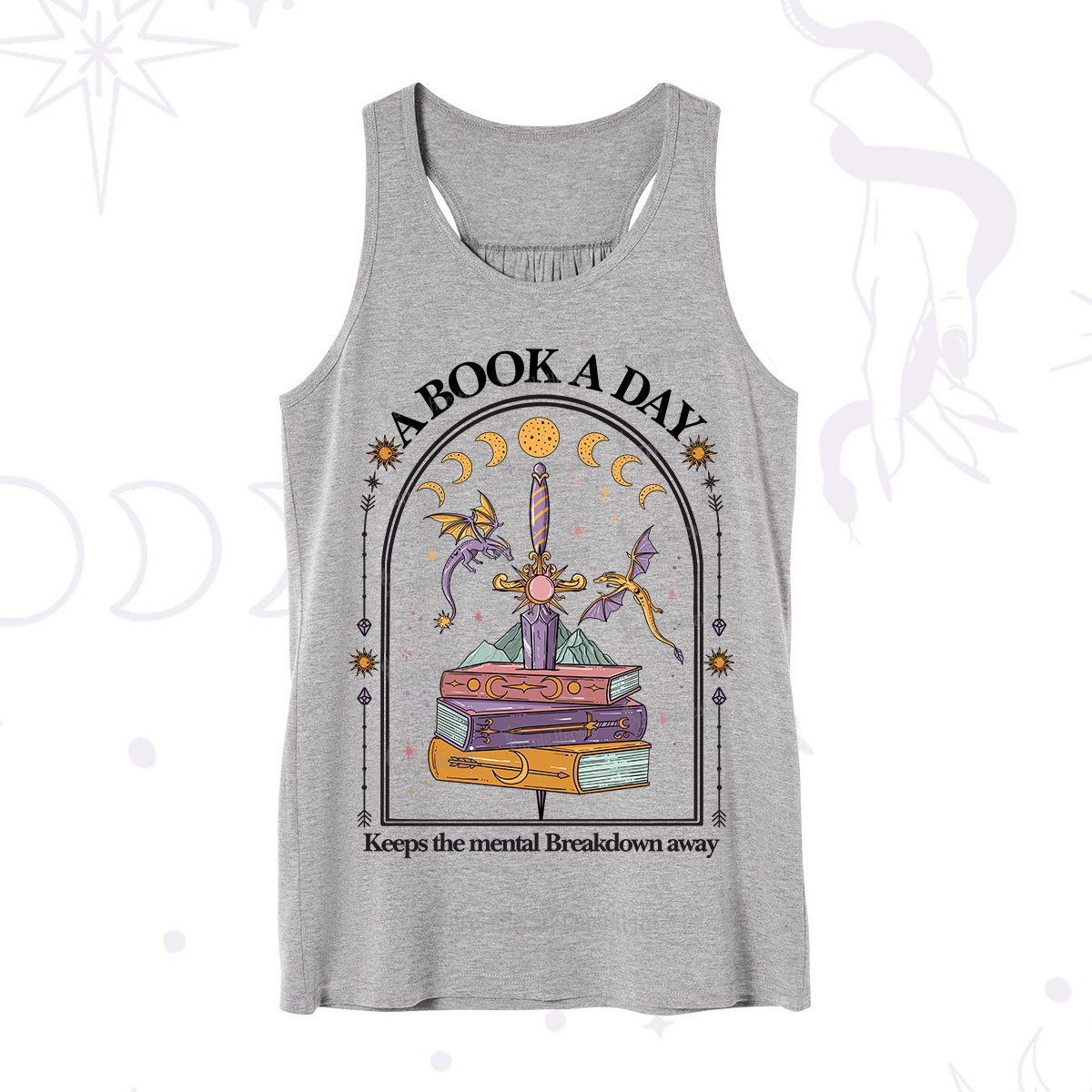 Purplehecate A Book A Day Keeps The Mental Breakdown Away Tank