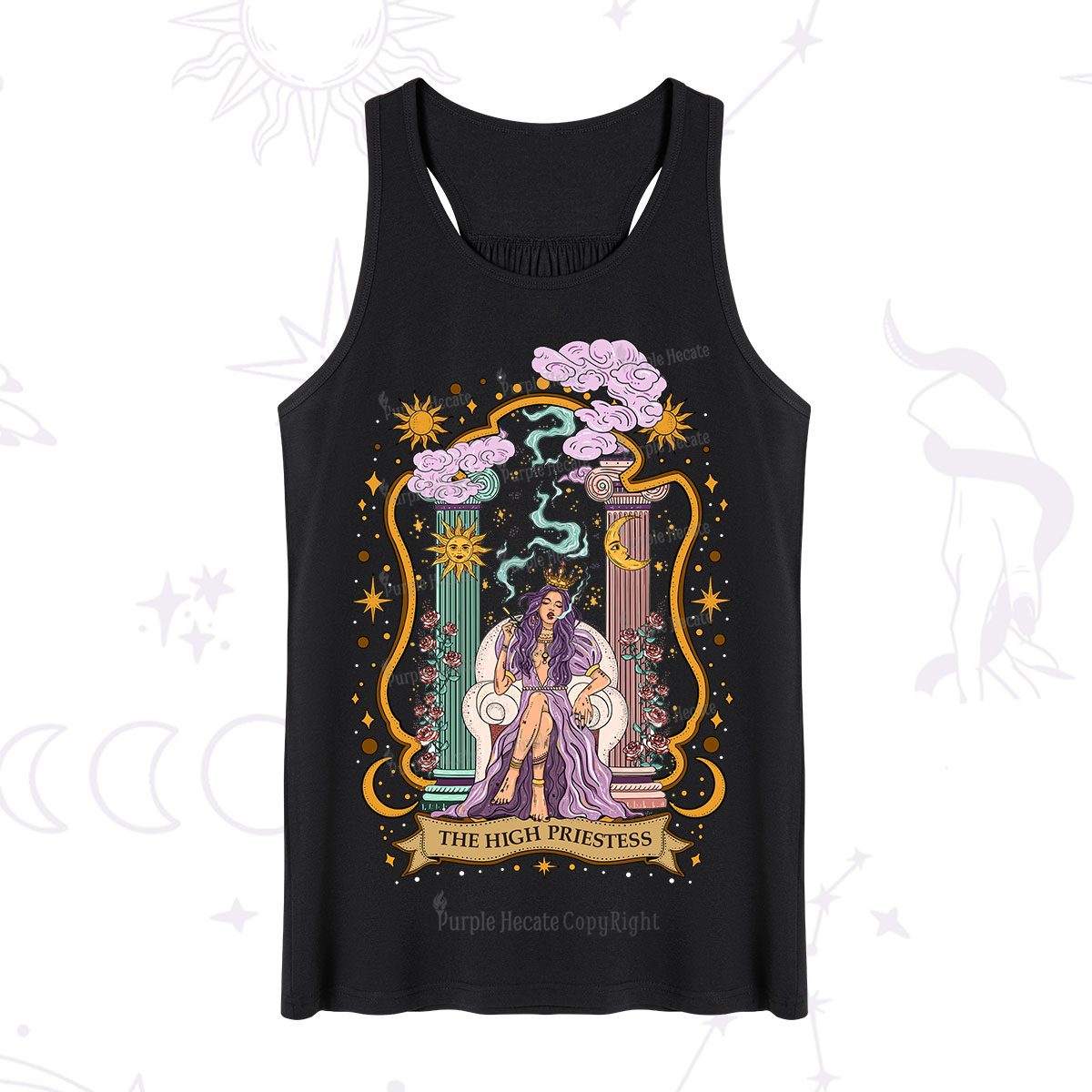 Purplehecate The High Priestess Goddess Tank