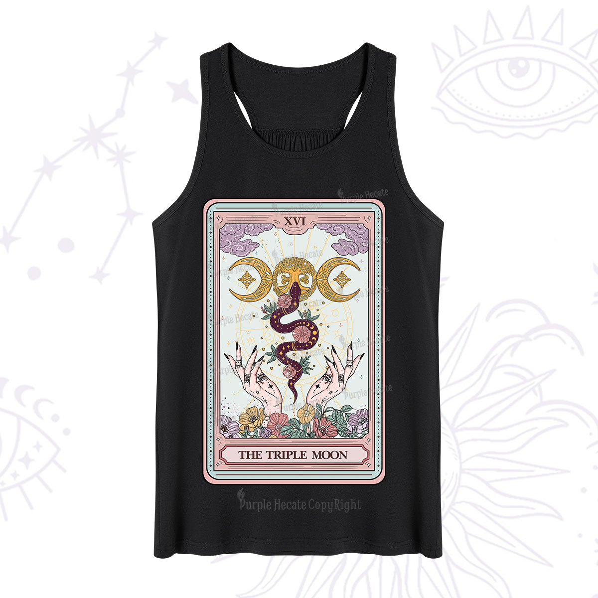 Purplehecate The Triple Moon Tarot Tank