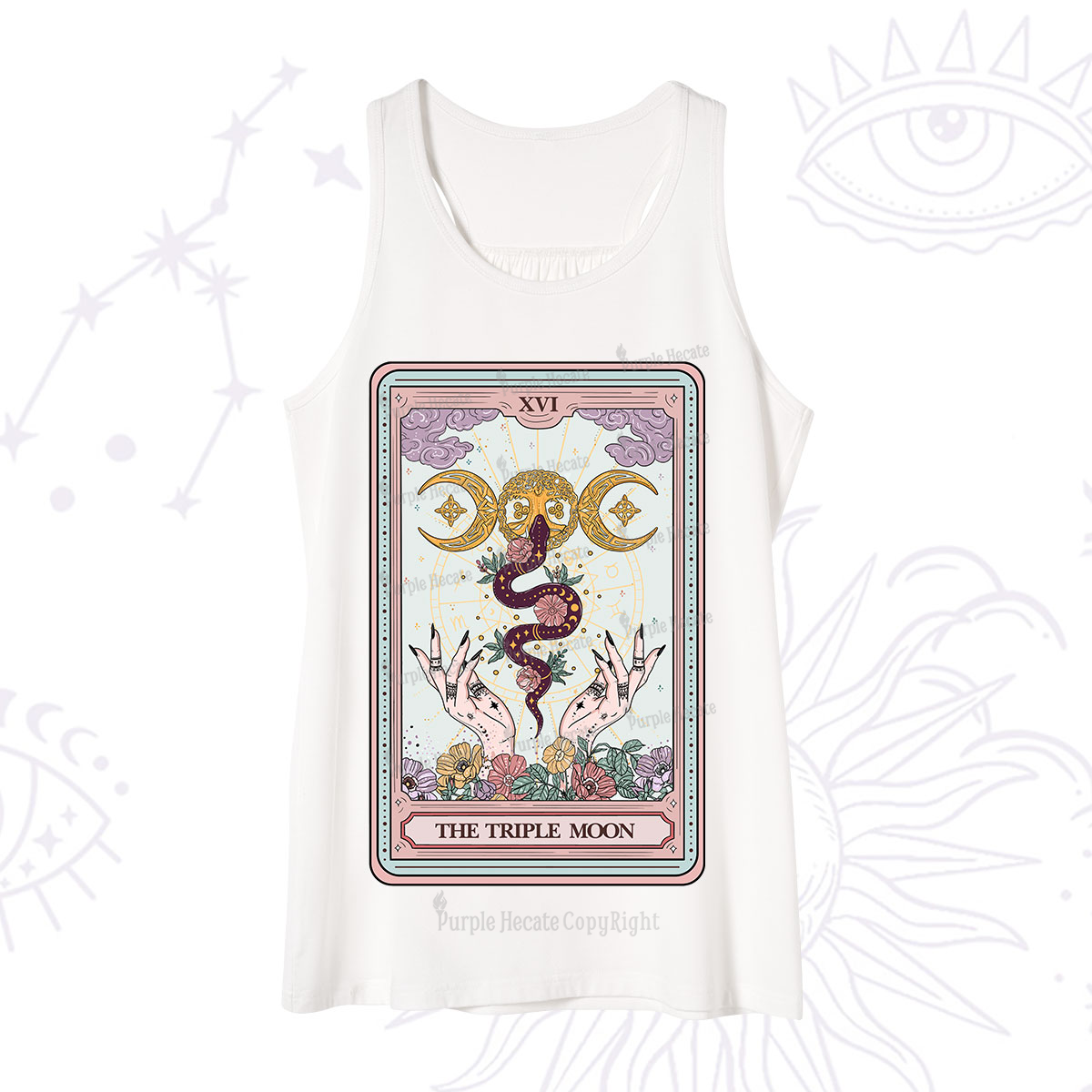 Purplehecate The Triple Moon Tarot Tank
