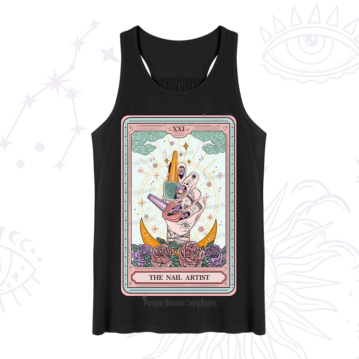 Purplehecate The Badass Nail Artist Tarot Tank