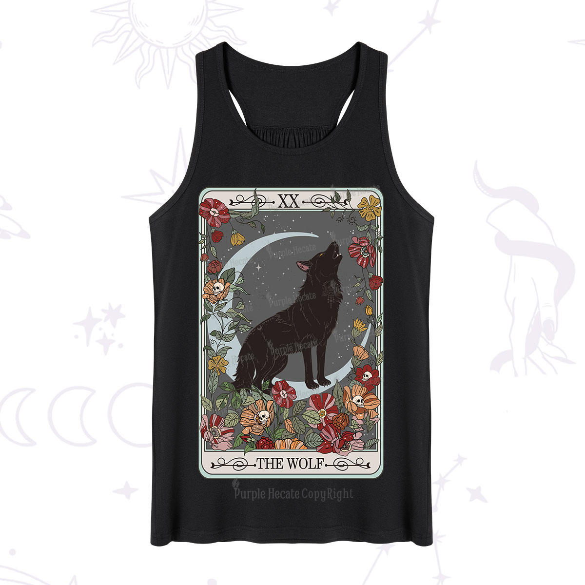 Purplehecate The Wolf Tarot Tank
