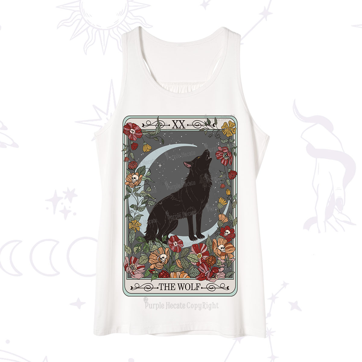 Purplehecate The Wolf Tarot Tank