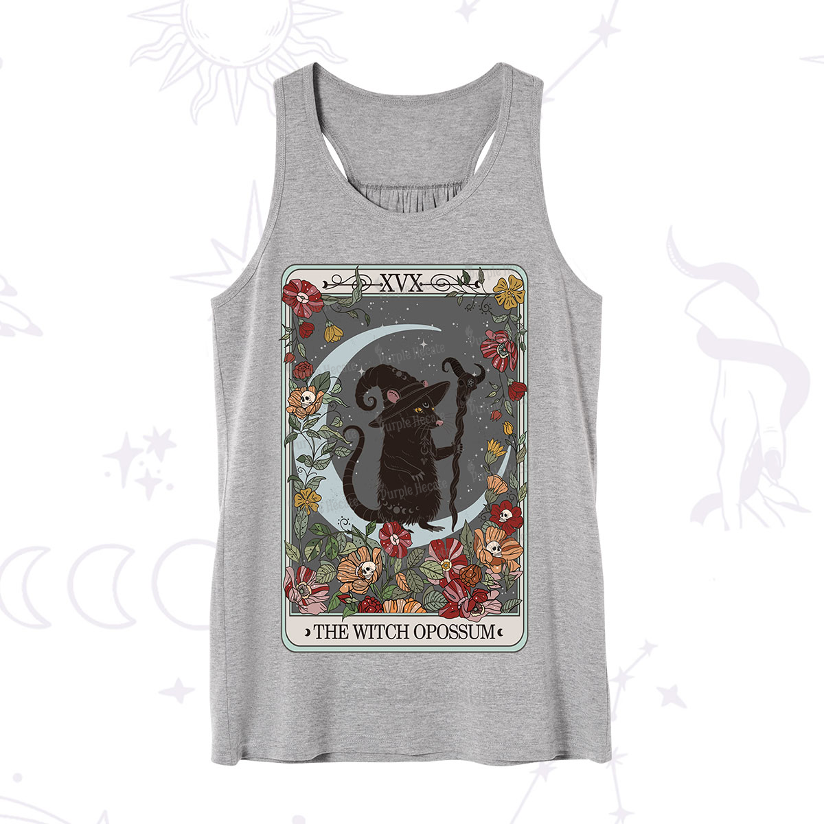 Purplehecate The Witch Opossum Tarot Tank