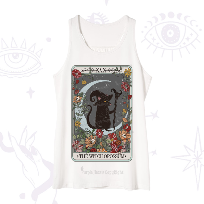 Purplehecate The Witch Opossum Tarot Tank