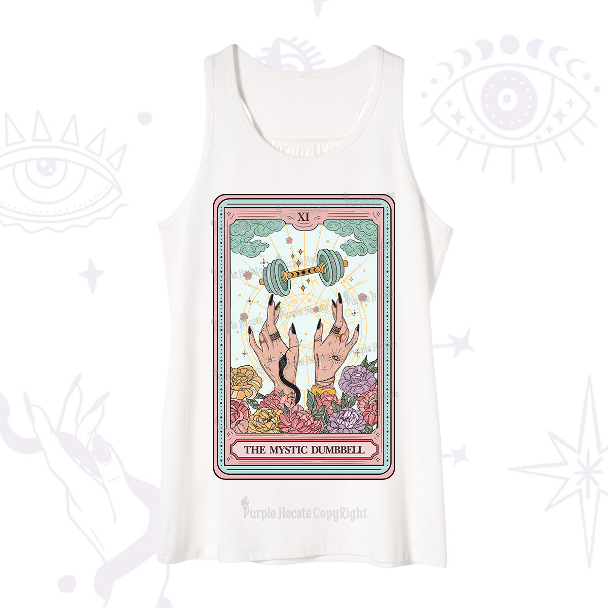 Purplehecate The Mystic Dumbbell Tarot Tank