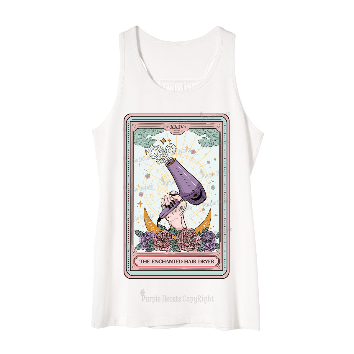 Purplehecate The Enchanted Hair Dryer Tarot Tank