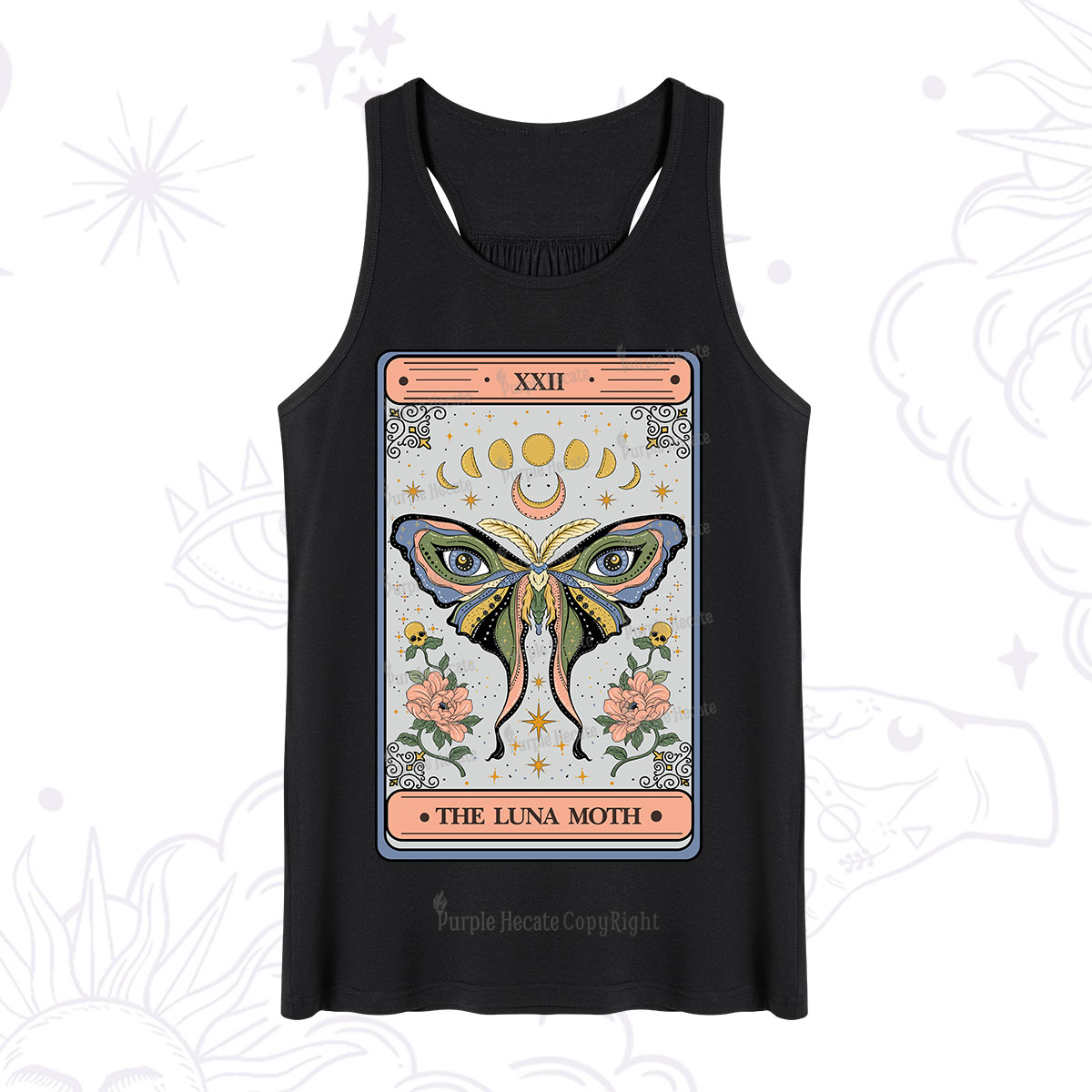 Purplehecate The Luna Moth Tarot Tank