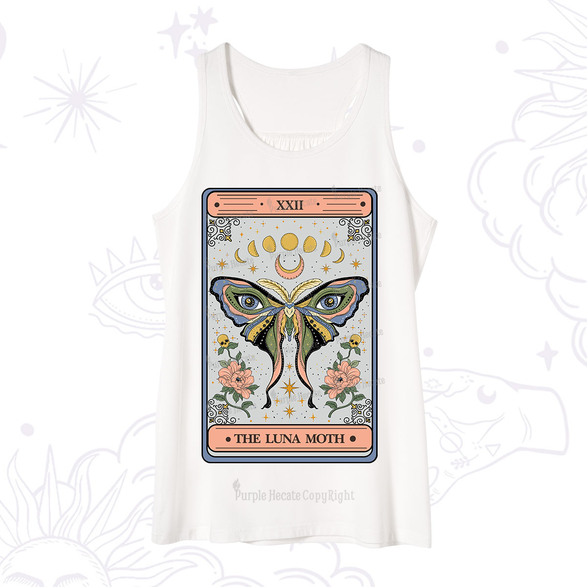 Purplehecate The Luna Moth Tarot Tank