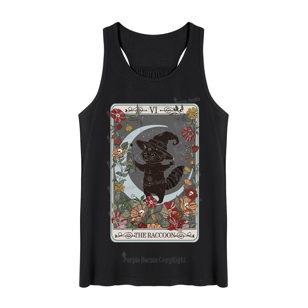 Purplehecate The Raccoon Tarot Tank