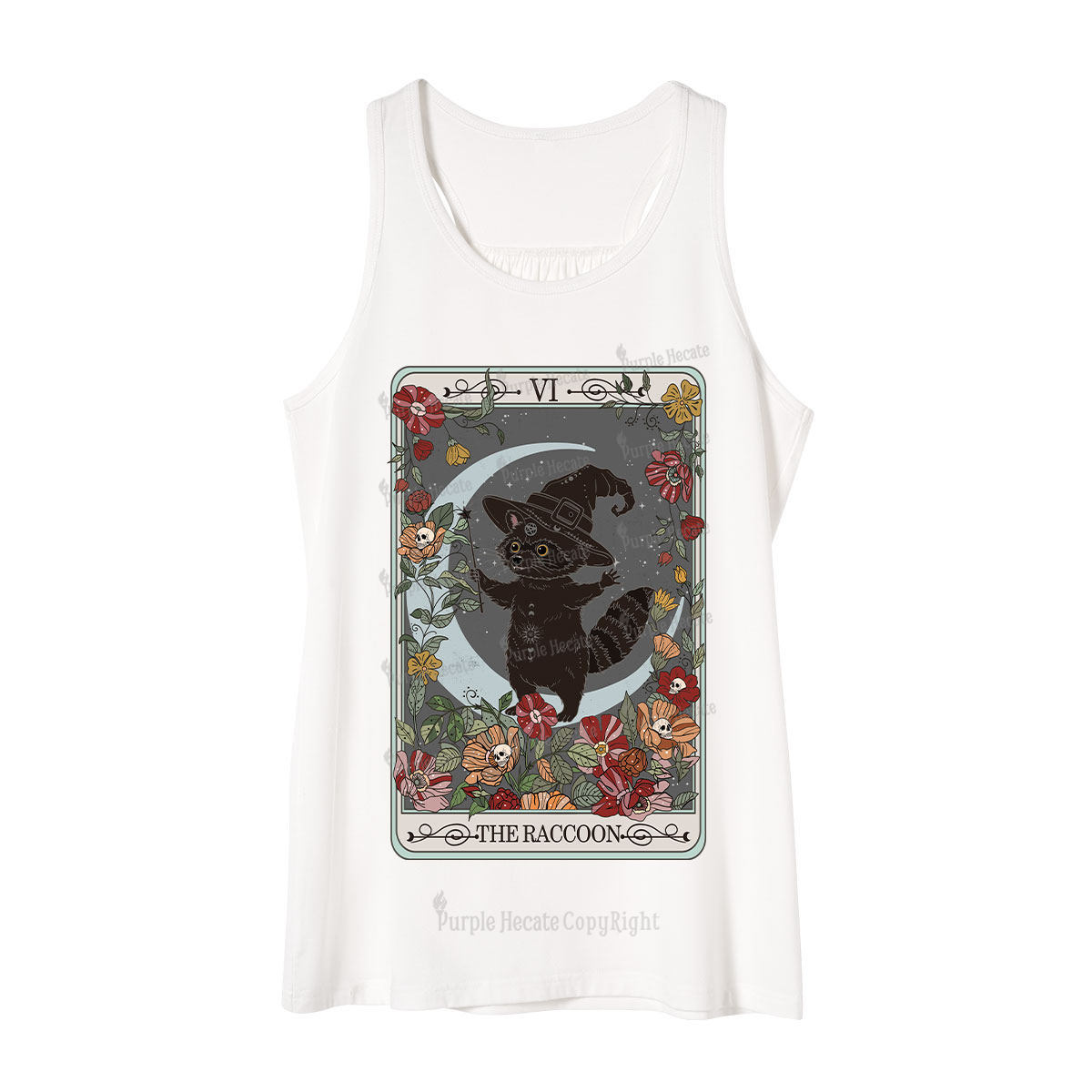 Purplehecate The Raccoon Tarot Tank