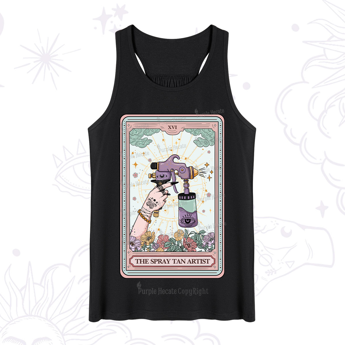 Purplehecate The Spary Tan Artist Tarot Tank