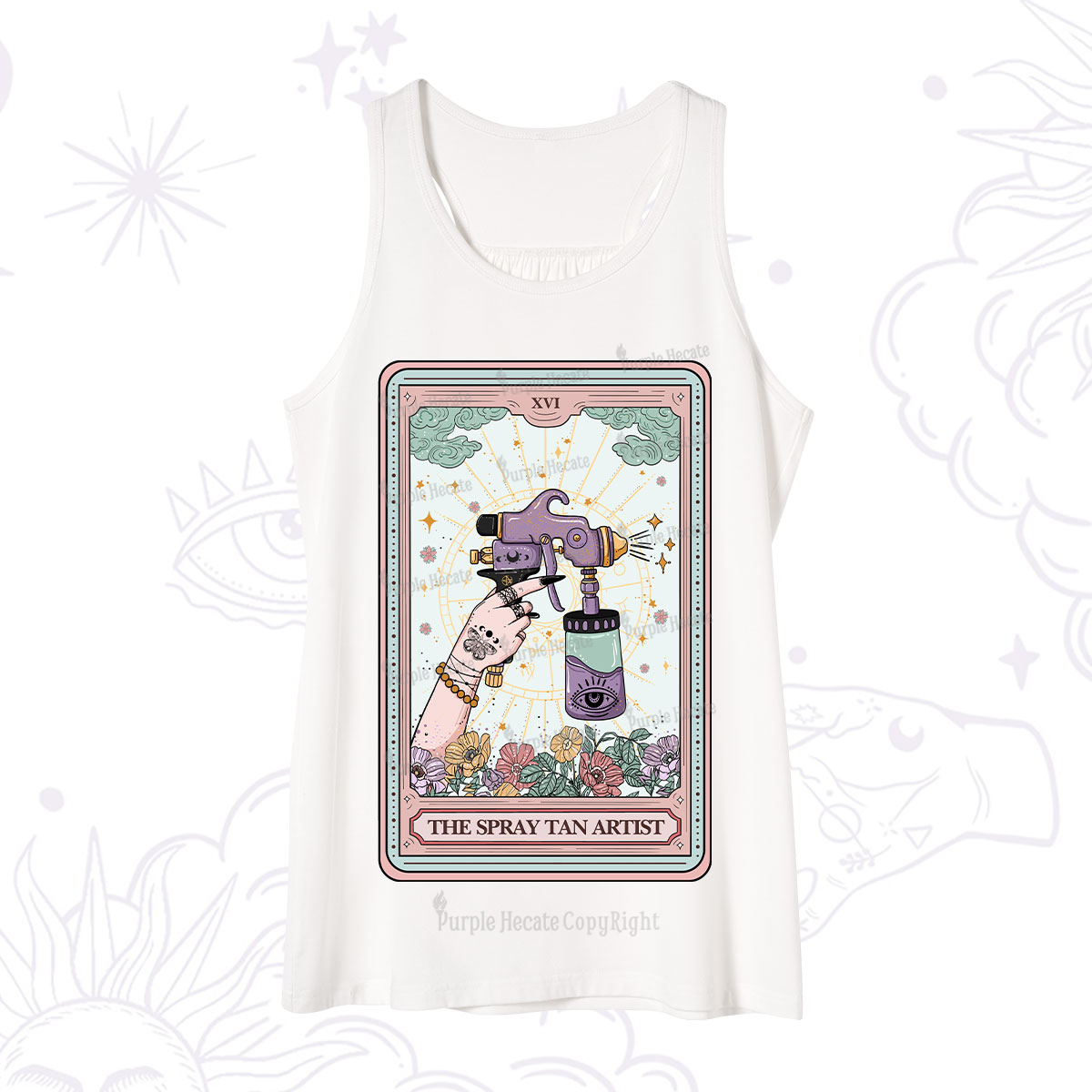 Purplehecate The Spary Tan Artist Tarot Tank