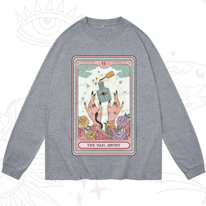 Purplehecate The Nail Artist Life Tarot Long Sleeve T-Shirt