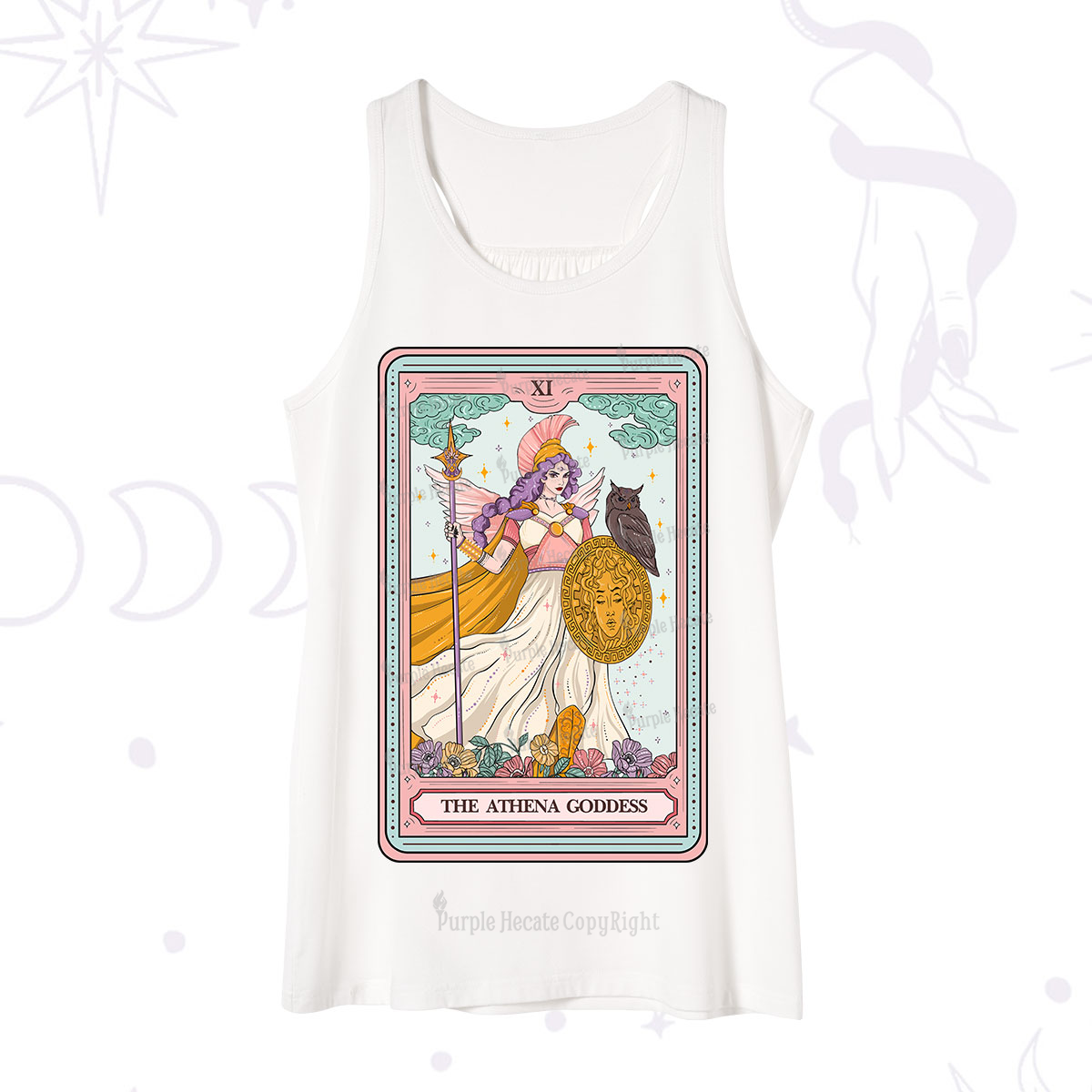 Purplehecate The Athena Goddess Tarot Tank