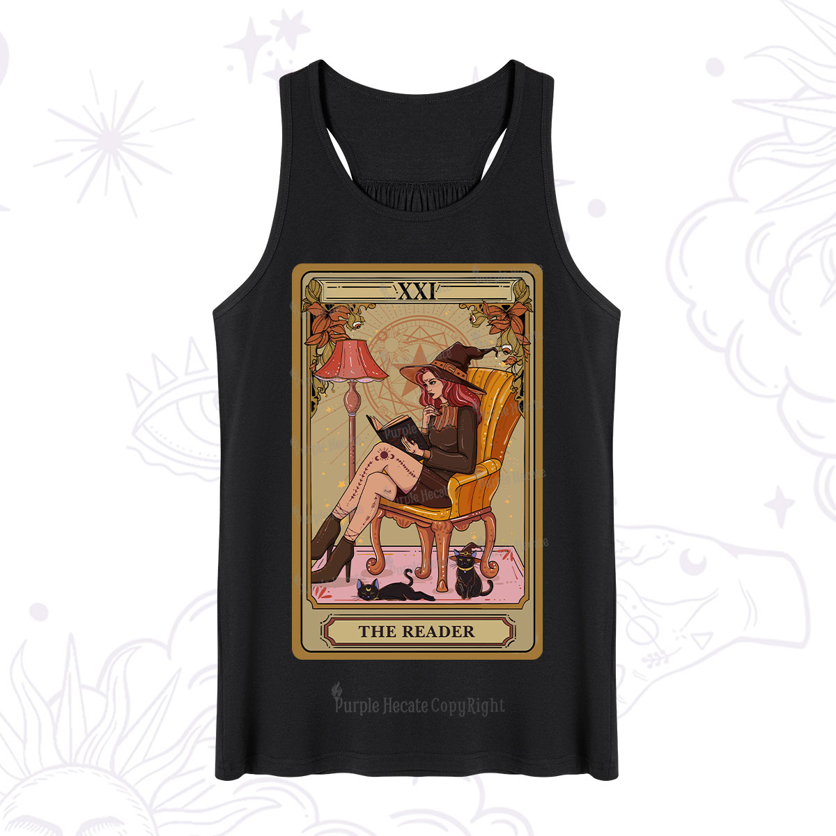 Purplehecate The Reader-Cat Mom Tarot Tank