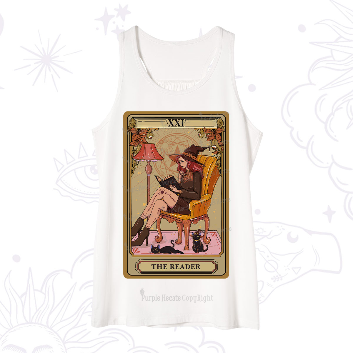 Purplehecate The Reader-Cat Mom Tarot Tank