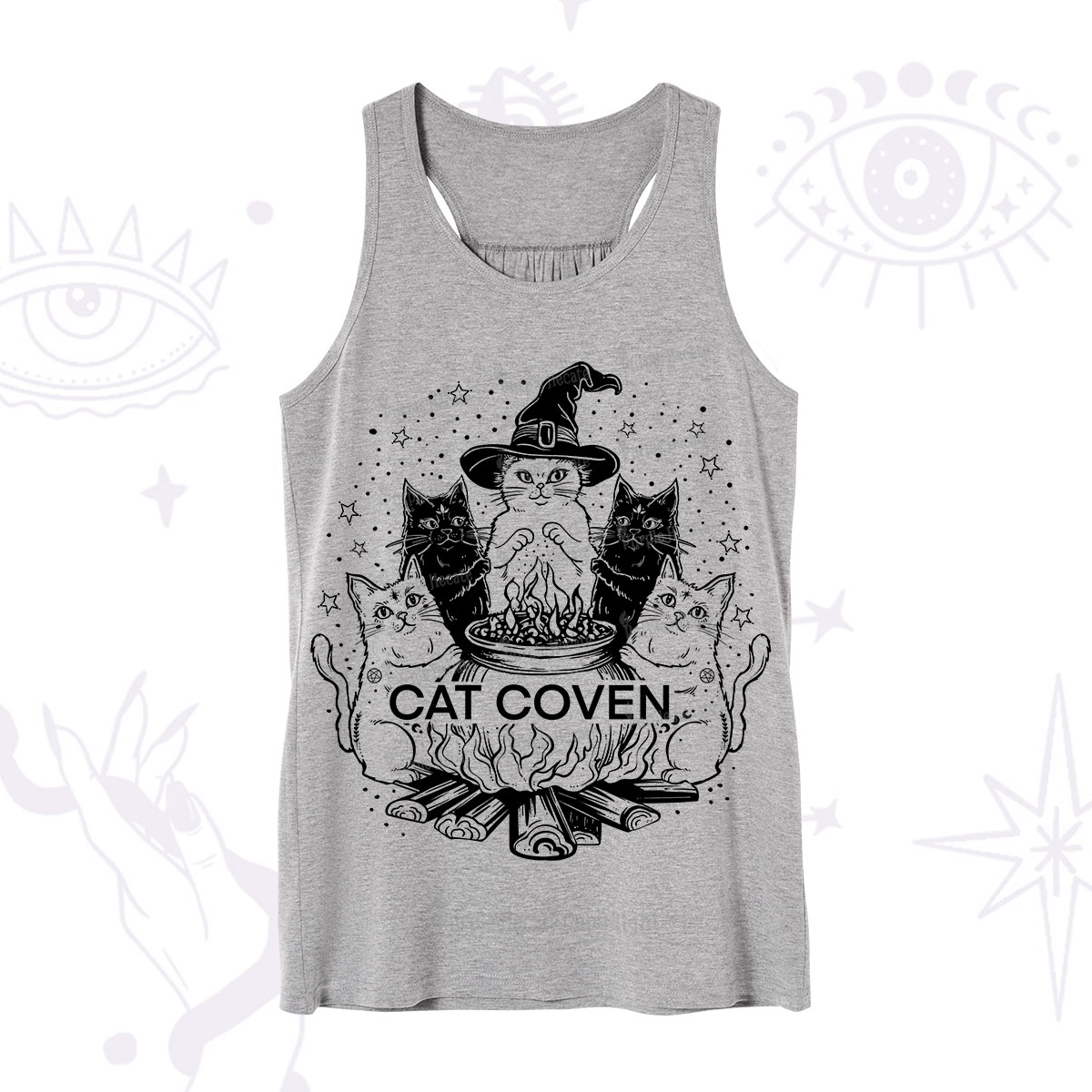 Purplehecate Witchy Cat Coven Tank