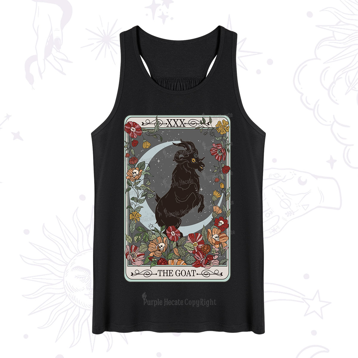 Purplehecate The Goat Tarot Card Tank