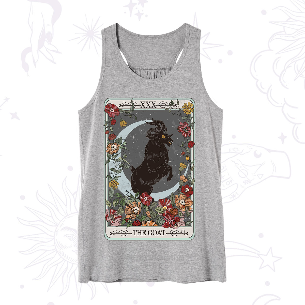Purplehecate The Goat Tarot Card Tank