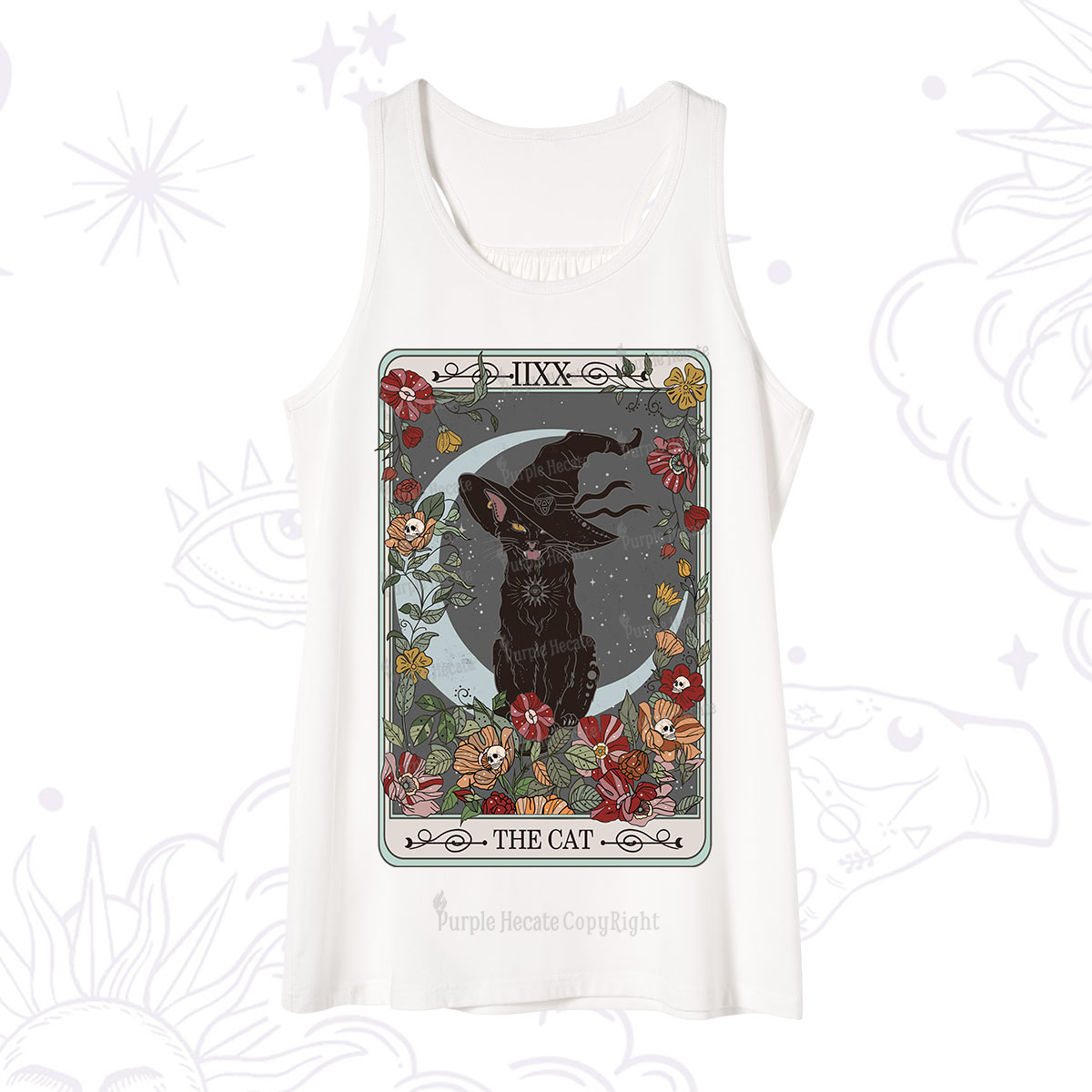 Purplehecate The Cat Tarot Card Tank