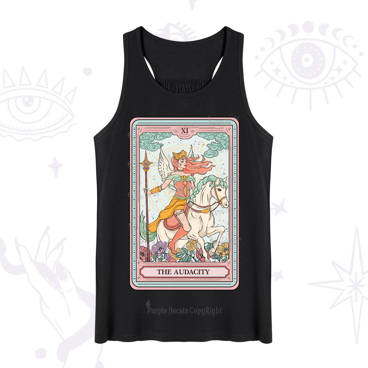 Purplehecate The Audacity Winged Goddess Tarot Card Tank