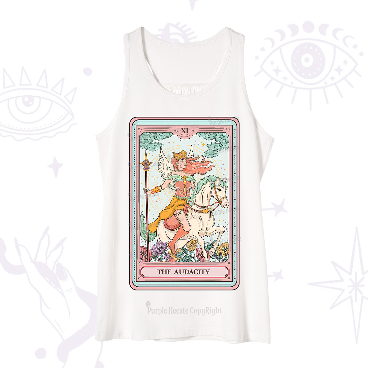 Purplehecate The Audacity Winged Goddess Tarot Card Tank