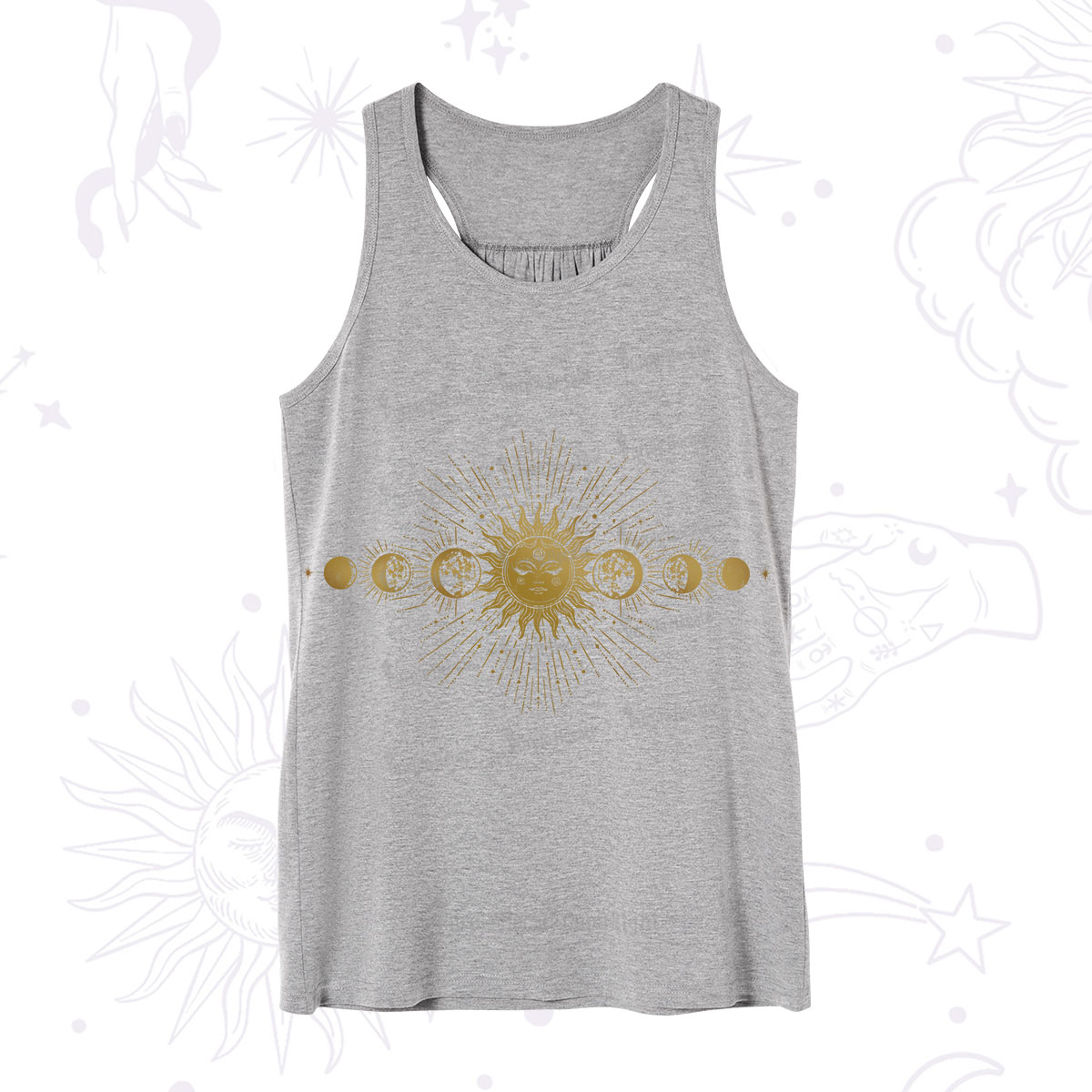 Purplehecate Mystical Moon And Sun Tank