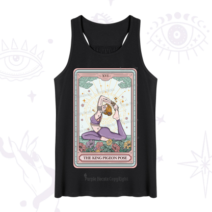 Purplehecate The King Pigeon Pose Tarot Card Tank